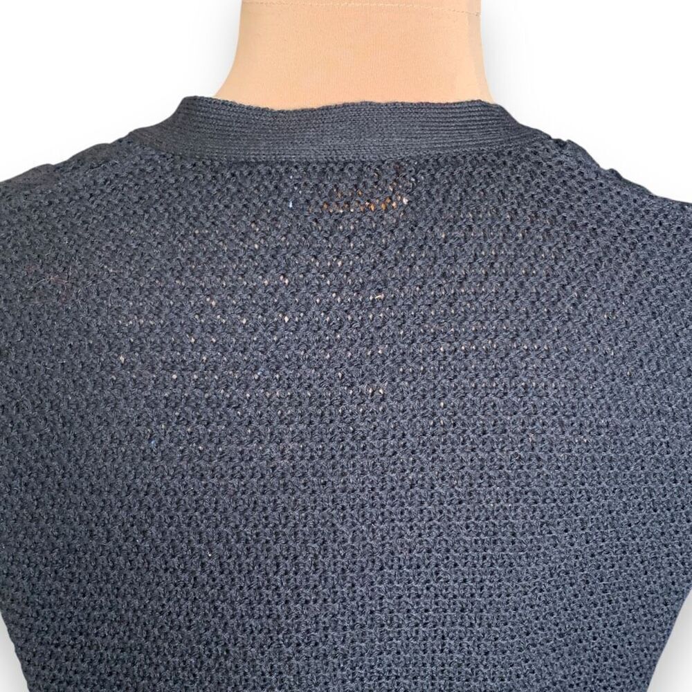 Pendleton Black Cable Knit Cardigan Vest - Picture 5 of 9